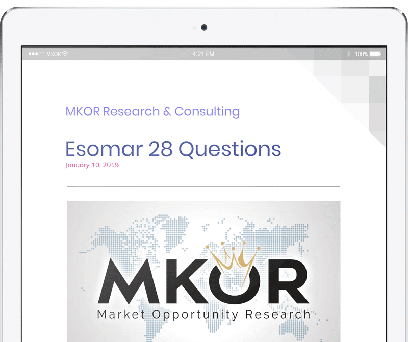 MKOR-Research-esomar-28-questions