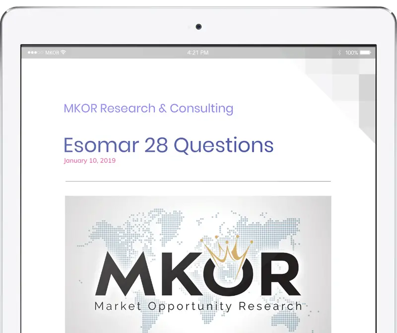 MKOR-Research-esomar-28-questions