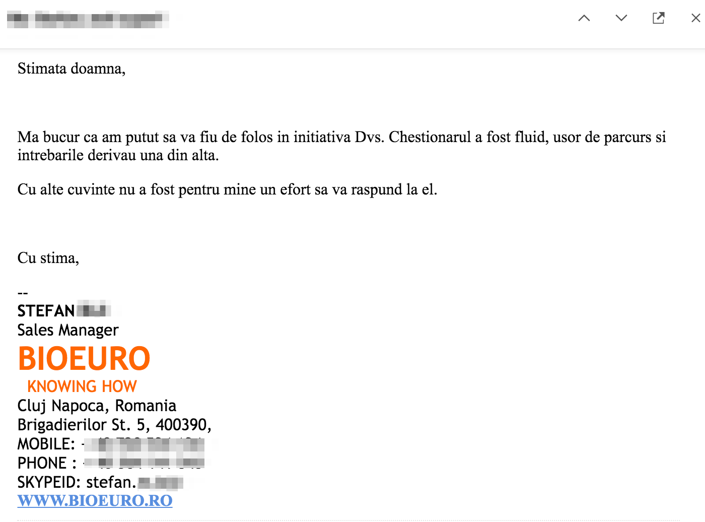 stefan-bioeuro-testimonial-email