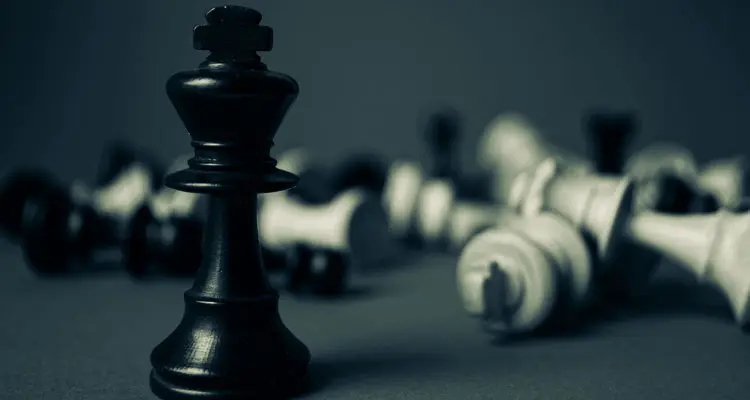 Chess pieces as a metaphor for competition