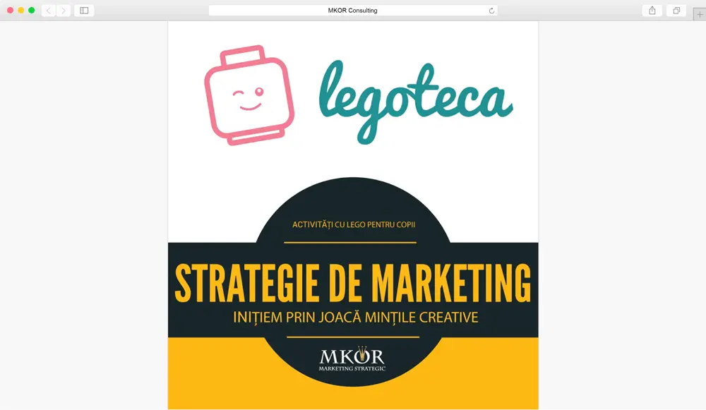 marketing strategy legoteca