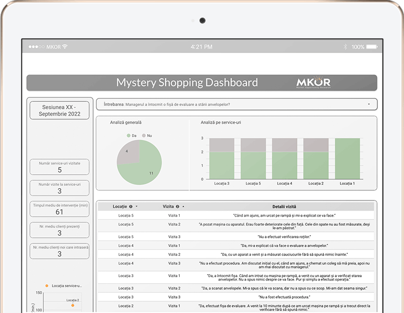 mystery shopping business intelligence data