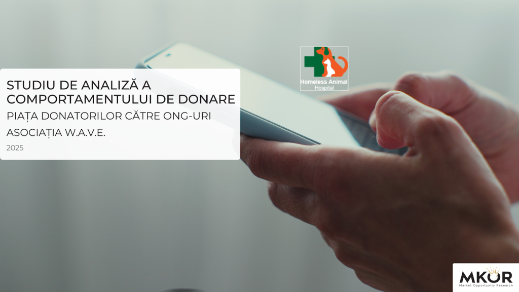 cover of the research into the donors market in romania