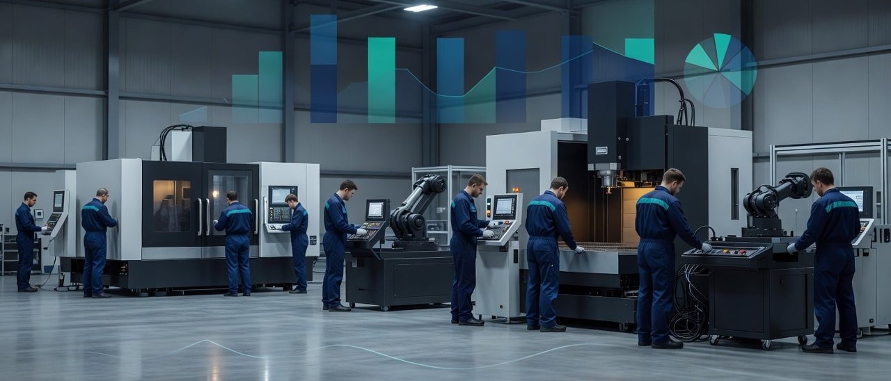 Atelier industrial B2B cu echipamente tehnice si analiza de piata