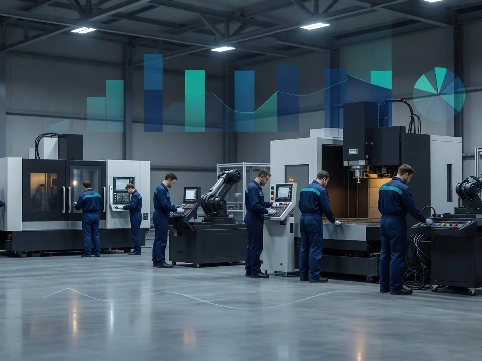 Atelier industrial B2B cu echipamente tehnice si analiza de piata