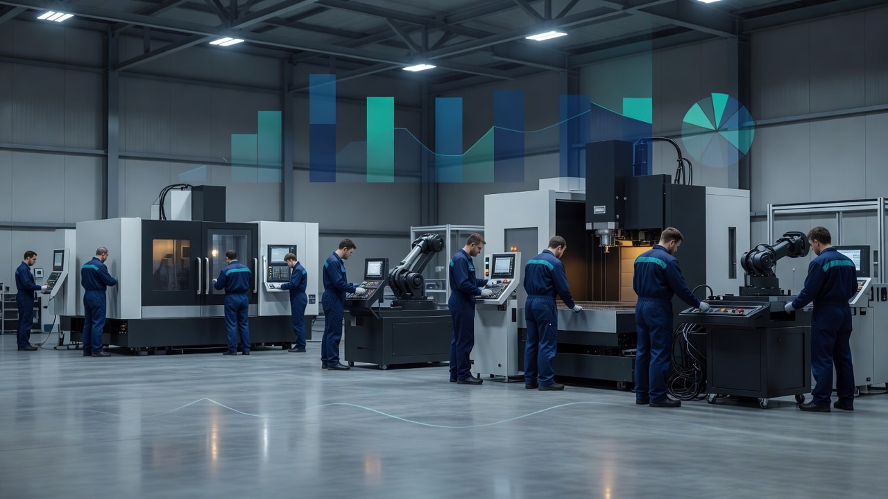 Atelier industrial B2B cu echipamente tehnice si analiza de piata