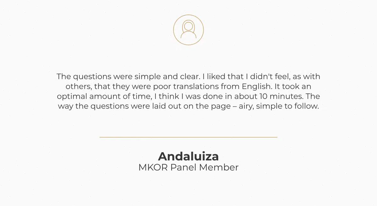 Andaluiza, MKOR Panel Member
