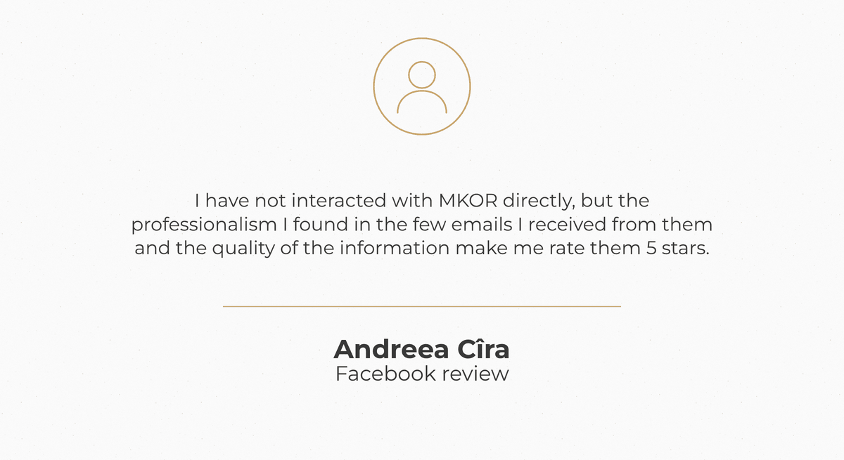 Andreea Cîra, Facebook review