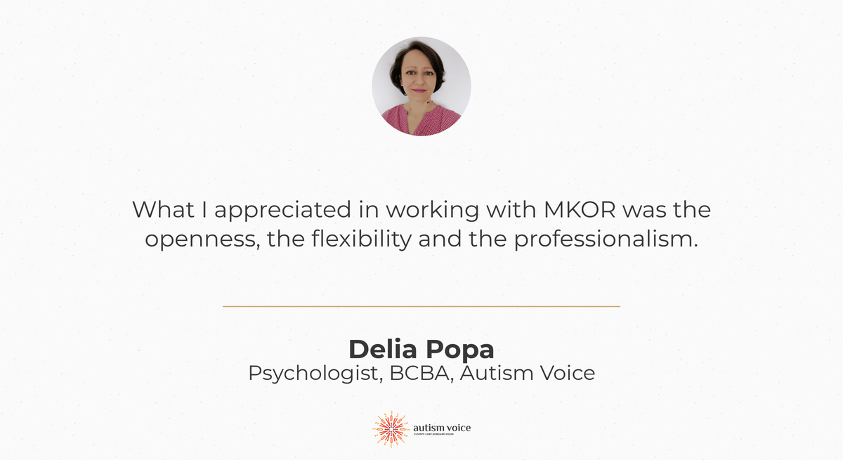 Delia Popa, Autism Voice