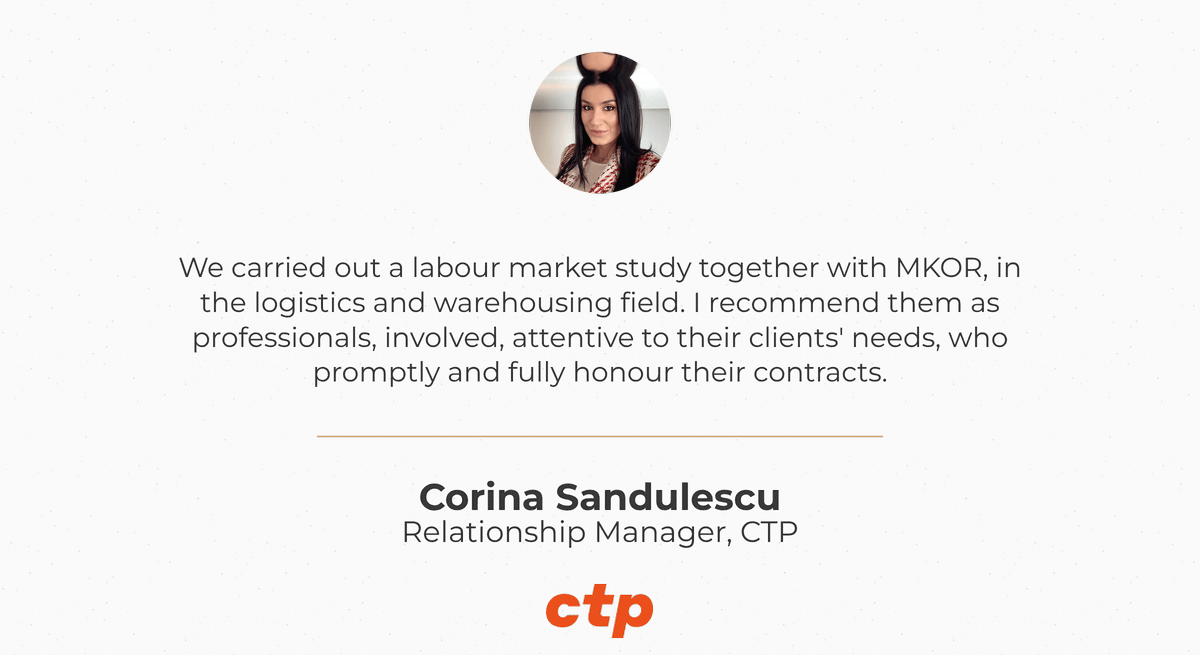 Corina Sandulescu, Relationship Manager, CT Park (CTP)