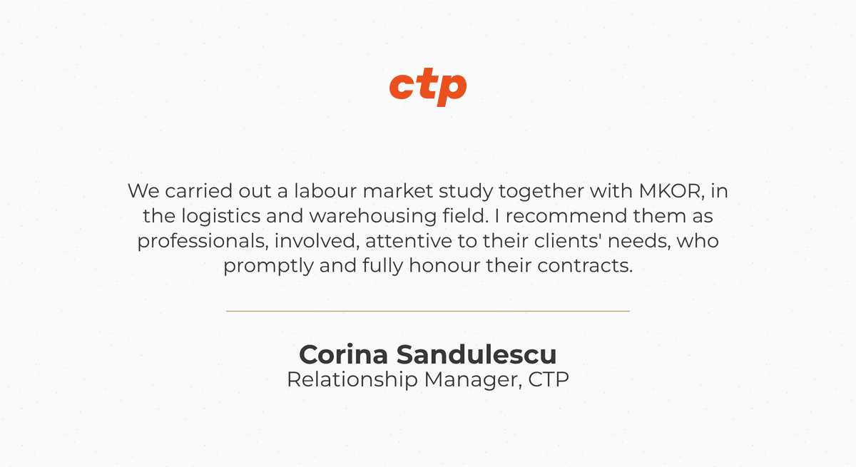 Corina Sandulescu, Relationship Manager, CT Park (CTP)
