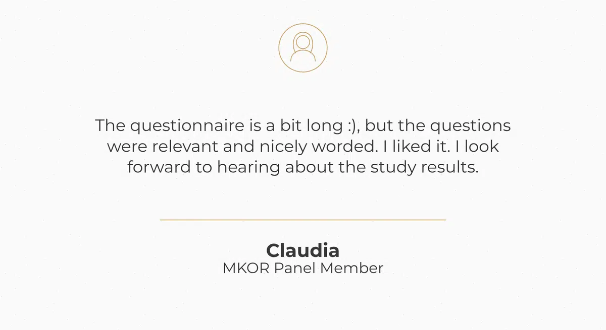 Claudia, MKOR Panel Member