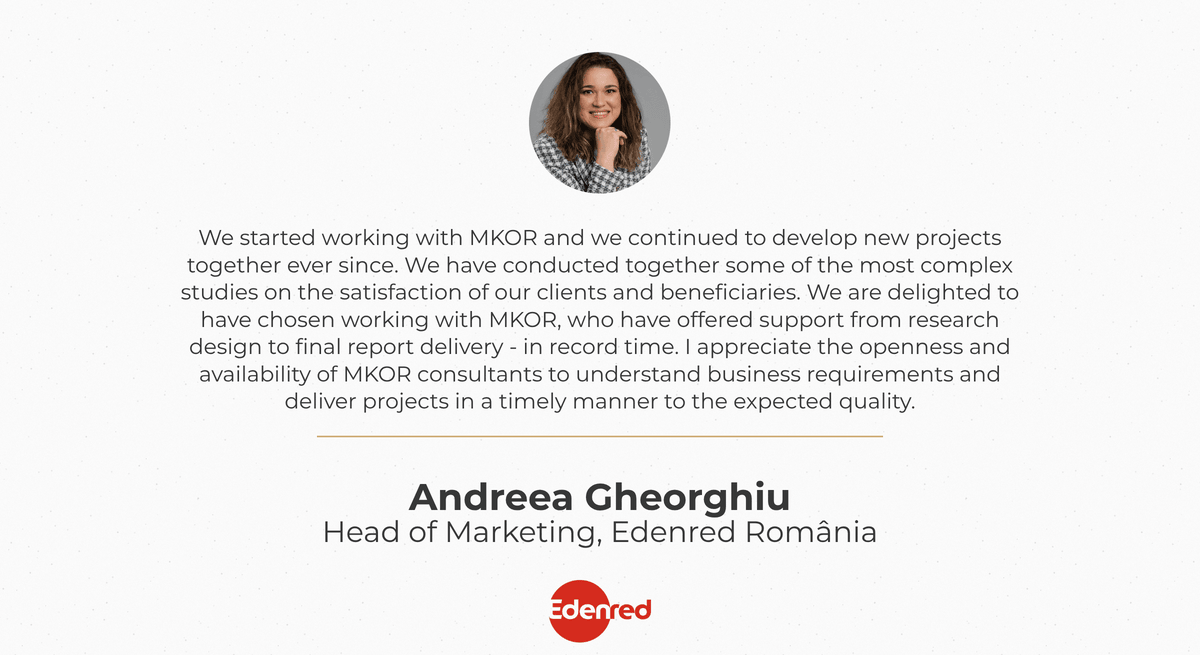 Andreea Gheorghiu, Head of Marketing at Edenred România