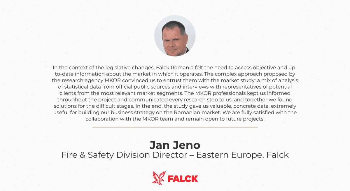 Jan Jeno, Fire & Safety Division Director Eastern Europe, Falck Romania