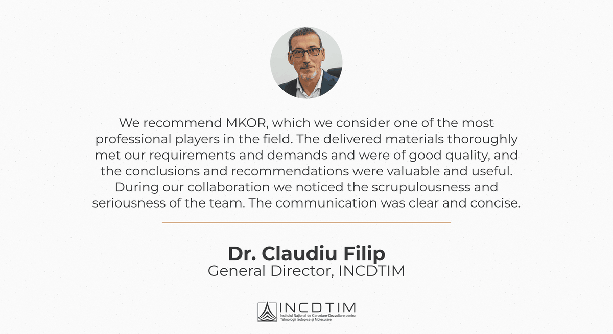 Dr. Claudiu Filip, Project Manager at INCDTIM Cluj-Napoca