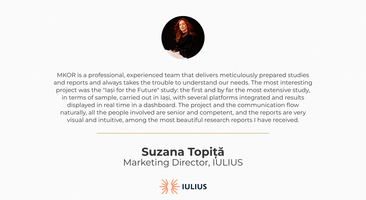 Suzana Topiță, Marketing Director at IULIUS