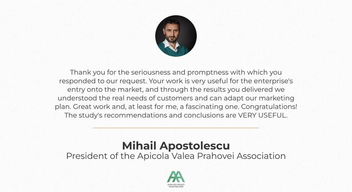 Mihail Apostolescu, President of the Apicola Valea Prahovei Association