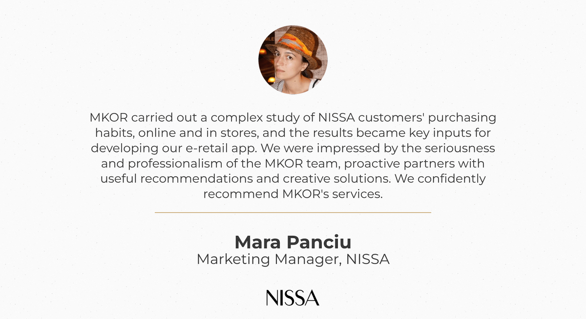 Mara Panciu, Marketing Manager, NISSA