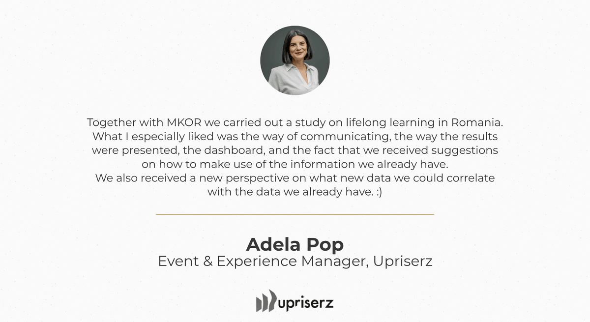 Adela Pop, Customer Experience Manager at Upriserz