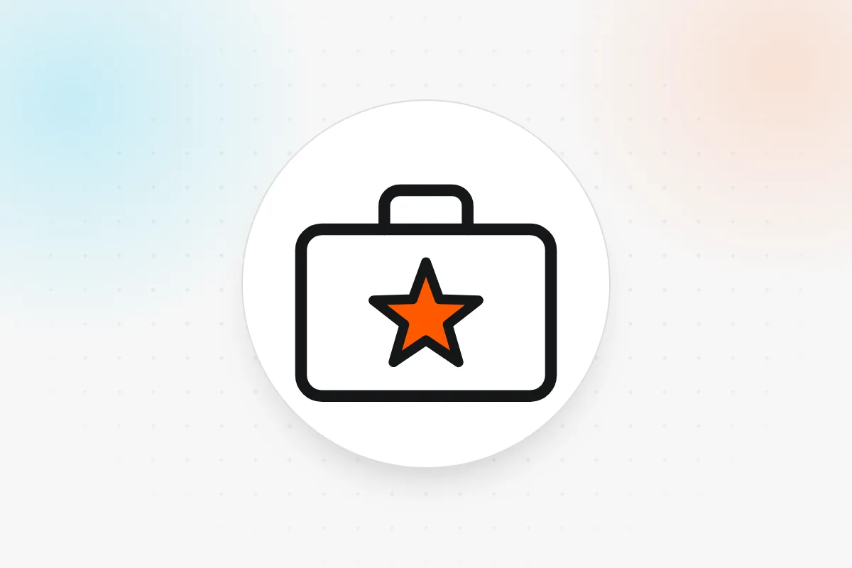 Employer brand icon: briefcase with a star