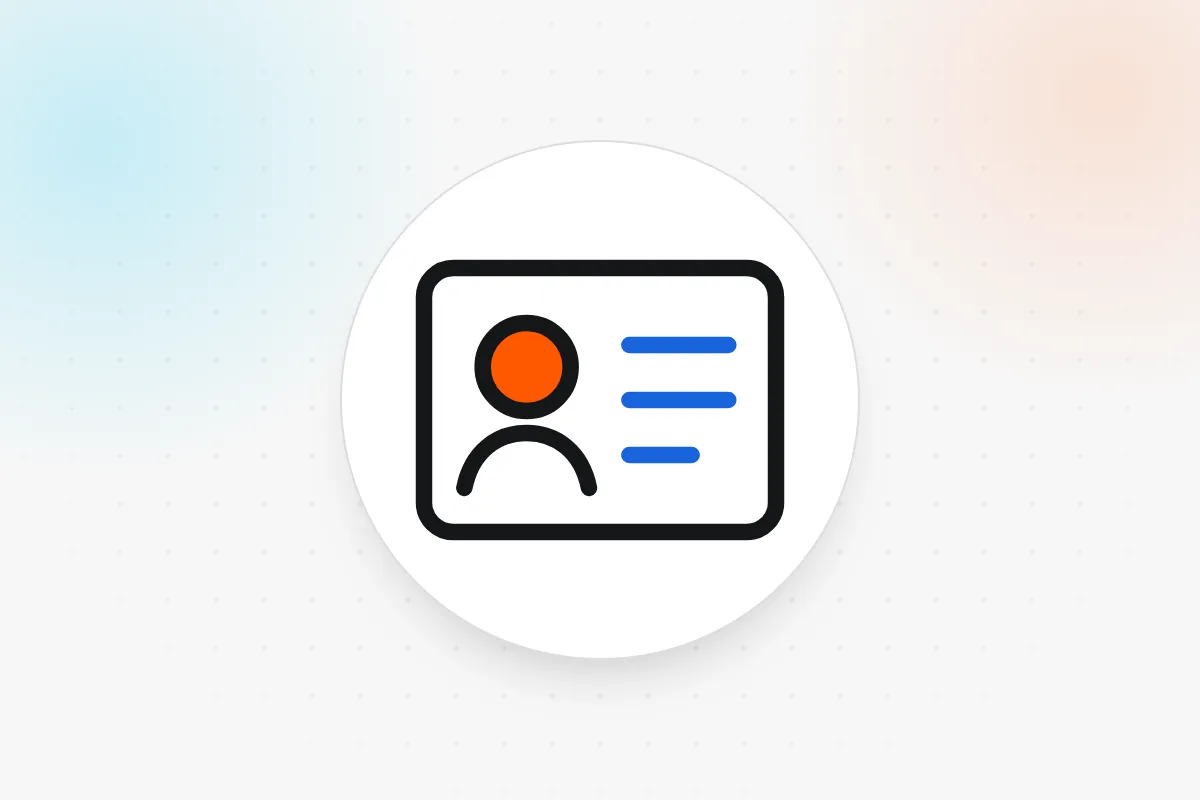 Consumer profiling icon: profile card with an avatar